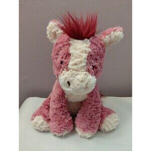 Gund Cozys "Cheval" Plush Horse 14” Super Soft Stuffed Animal Pink Cream Toy